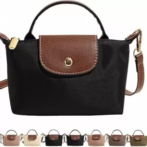 SANIKAWA Mini Crossbody – Color-Block, Adjustable Strap, Zipper Pocket, Lightweight